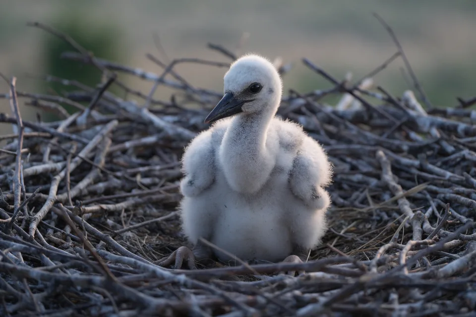 Amadeus the white stork